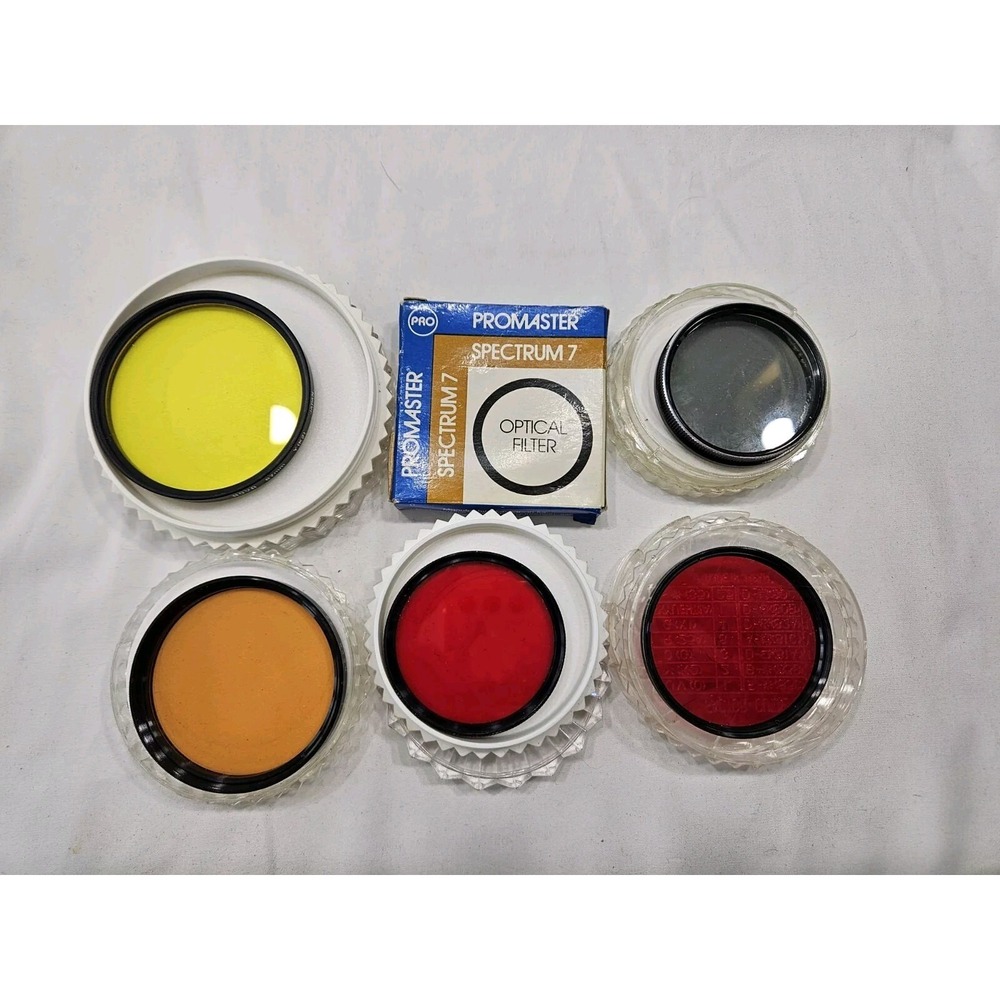 Lot Of Six‎ Camera Filter Lenses Vemar Hoya Tiff Vivitar